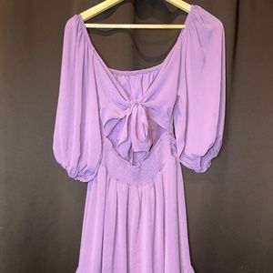 Purple Backless dress